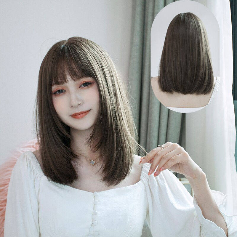 纵美假发女长发全头套学生中长发时尚个性女士自然假发套内扣锁骨怎么看?