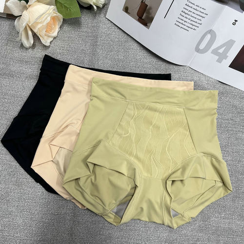 3条精品盒装中腰收腹包臀舒适裤超轻薄裸感透气纳倍洁裆三角内裤