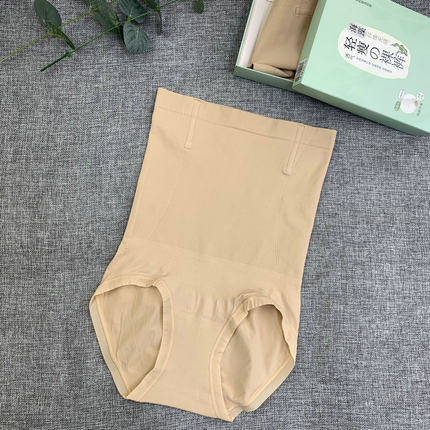 2025夏季海藻纤维高腰收腹内裤女轻瘦裸裤棉裆透气三角显瘦提臀裤