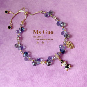MsGuo手工爵士熊疗愈手链水晶