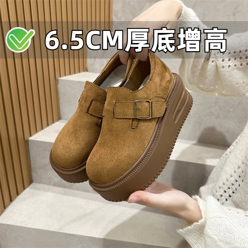 ZYIYI厚底勃肯鞋增高休闲单鞋