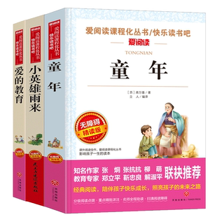 童年高尔基爱的教育小英雄雨来 广东新华推荐童年六年级必读课外书鲁滨逊漂流记汤姆索亚历险记爱丽丝漫游骑鹅旅行快乐读书吧六上