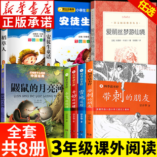 白云区三年级课外书 稻草人书叶圣陶 爱丽丝梦游仙境格林安徒生童话鼹鼠的月亮河四季读不停带刺的朋友雪地追踪会飞的伙伴