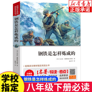 初中生正版 书原著原版 完整版 钢铁是怎样炼成 八年级上下册课外阅读书籍六年级必读青少年版 世界名著钢铁是怎么炼成