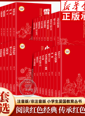 红色经典书籍小学生 爱国主义教育绘本 雷锋日记故事小马当八路铁道游击队战友少年方志敏火线上的孩子们地下小学一个小战斗员红星