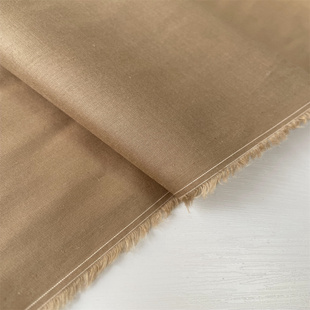 稀罕B家淡棕色100%棉轻薄细腻柔软棉布面料bbr客供亲肤高奢面料