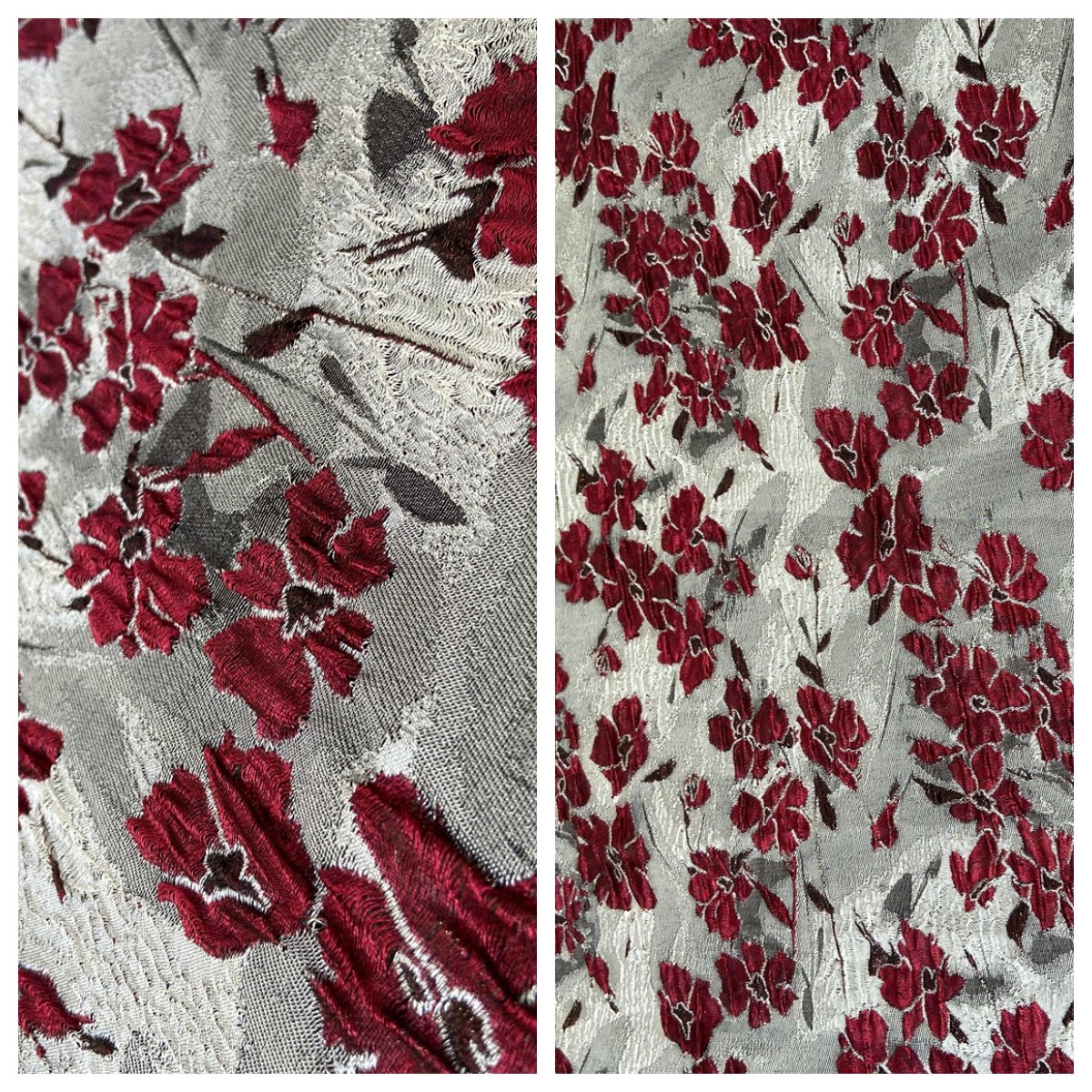 唯美提花意大利进口高端春秋时装面料设计师服饰礼服手工布料