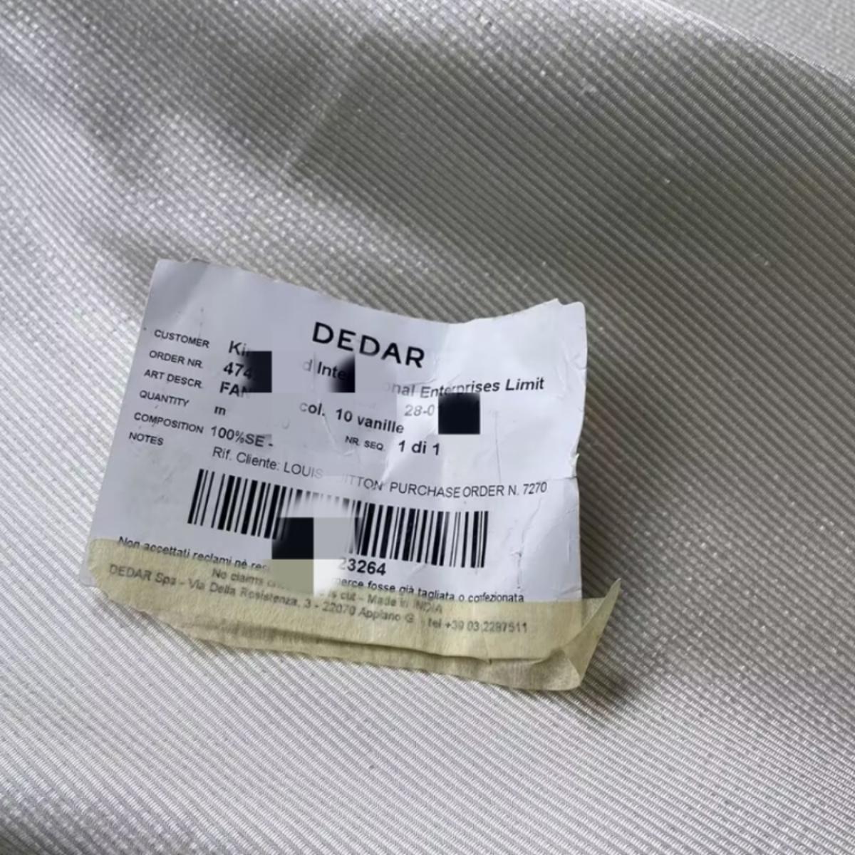 布队顶奢L*V桑蚕丝DEDAR进口面料