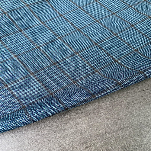 布队LOROPIANA真丝羊毛麻布料