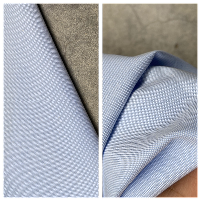 棉100%服饰蓝白色织牛津纺布料