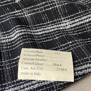 绝美的耐看型意大利进口羊毛纱肌理垂坠花呢小香风高定时装布料