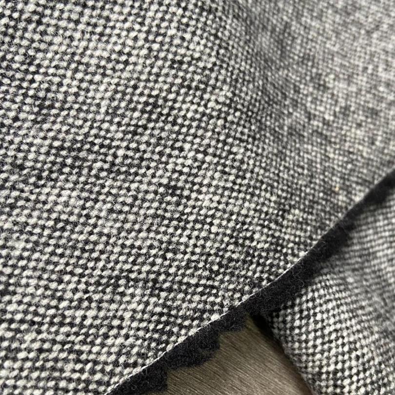 布队纯羊毛日本燕麦纹粗花呢布料