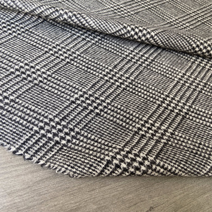 威尔士亲王格日本产羊毛粗花呢秋冬面料设计师西装马甲布料