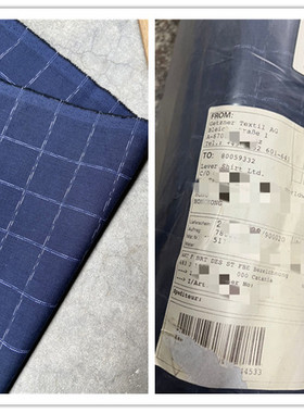 原包装进口世界知名GETZNER高端纯棉格子衬衫面料春夏设计师布料