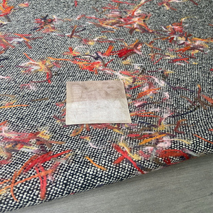 时髦高级意大利产羊毛80%粗花呢粗纺秋冬时装面料大衣外套布料