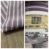 chic风条纹100%棉意大利ding级albini纯棉春夏面料设计师定制布料