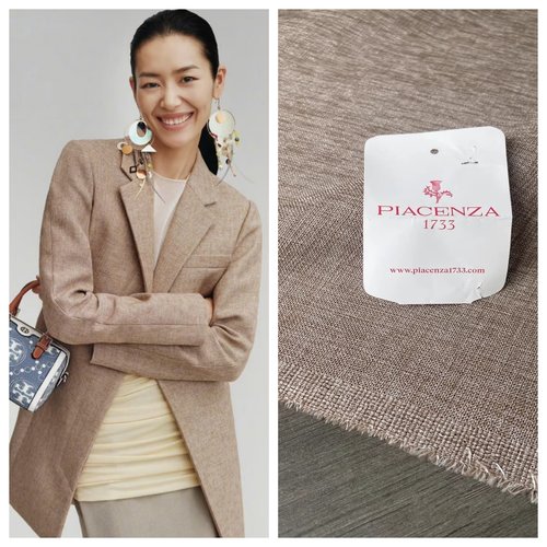 布队PIACENZA进口斑驳双层布料
