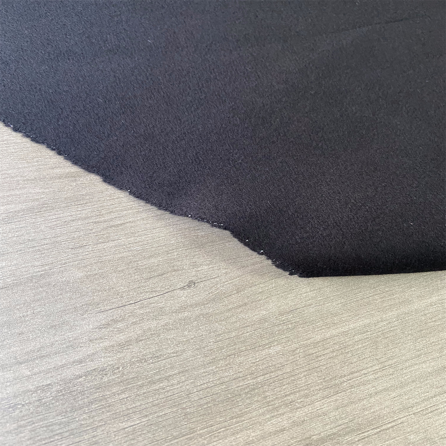 布队纯黑色羊绒羊毛秋冬双面布料