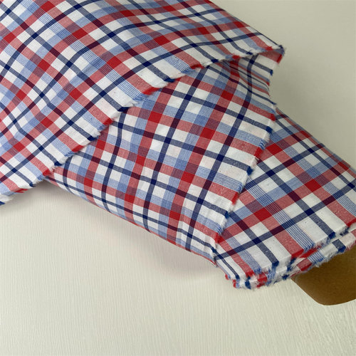 布队MONTI纯棉格纹衬衫布料