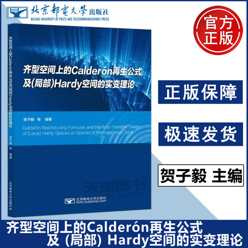 正版包邮 齐型空间上的Calderón再生公式及 (局部) Hardy空间的实变理论 贺子毅 调和分析及其应用的学术专著 北京邮电大学出版社