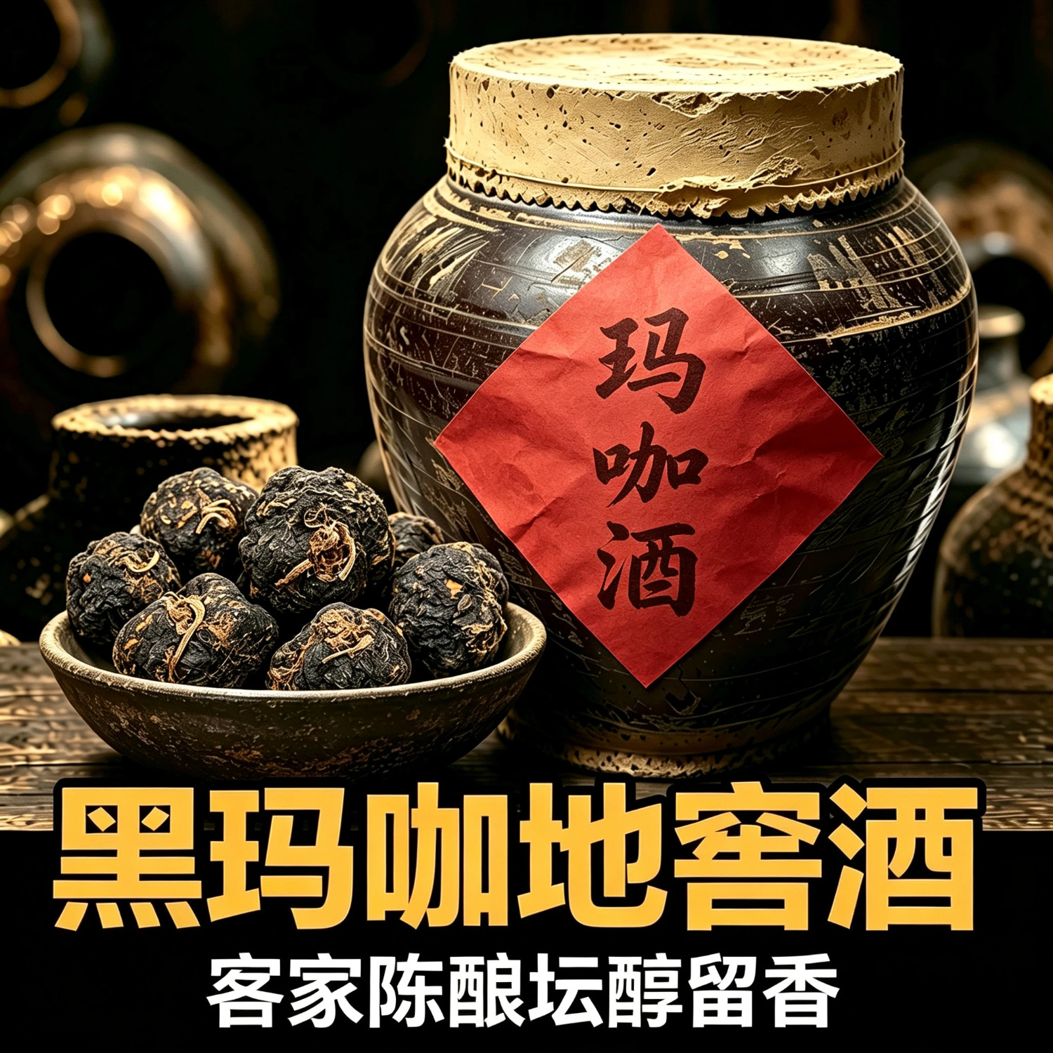 黑玛咖肉苁蓉地窖酒10斤40度