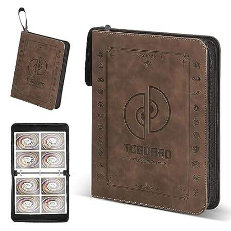 TCGAURD Trading Card Binder， 4 Pocket Card Album Hold Up