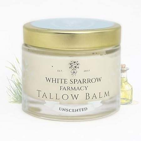 Organic Grass Fed Tallow Balm - (Unscented) Organic Tallo