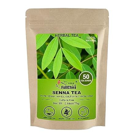 FullChea - Senna Tea， 50 Teabags， 1.5g/bag - Naturally Se