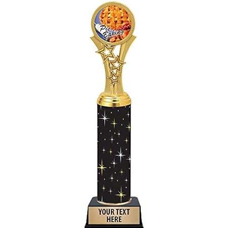 Crown Awards Pie Baking Trophies， 11 Black Midnight Pie