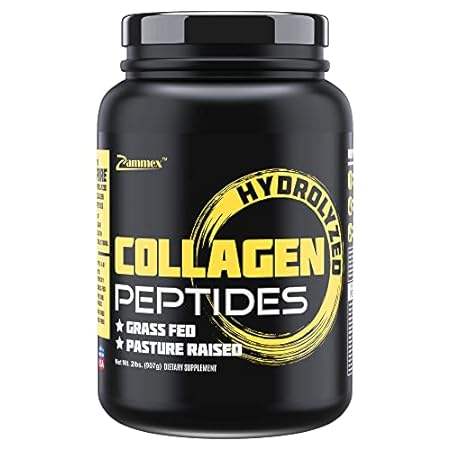 Zammex Collagen Peptides Powder, 90 Servings, Unflavored