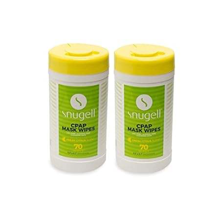 CPAP Mask Wipes by Snugell | 70 Count | Fresh Citrus Scen