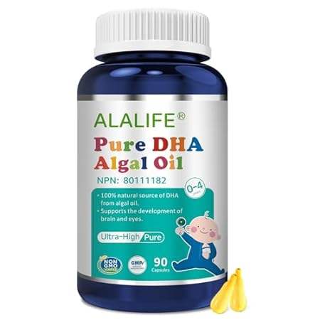 ALALIFE Pure DHA Algal Oils Kids - 90 Capsules - 88% High