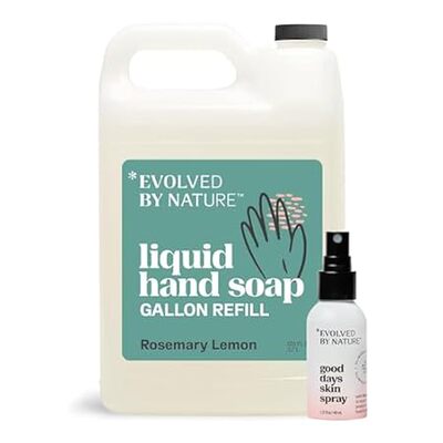 Evolved By Nature Liquid Hand Soap Refill， 128 Oz， Rosema