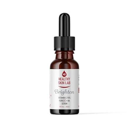 Healthy Skin Lab Brighten 15% Vitamin C Serum for Face， A
