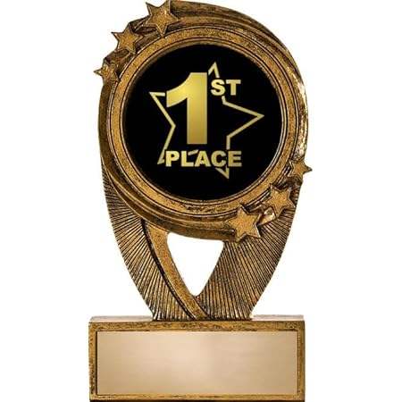Crown Awards Gold 1st Place Trophies， 5 H Resin 1st Plac