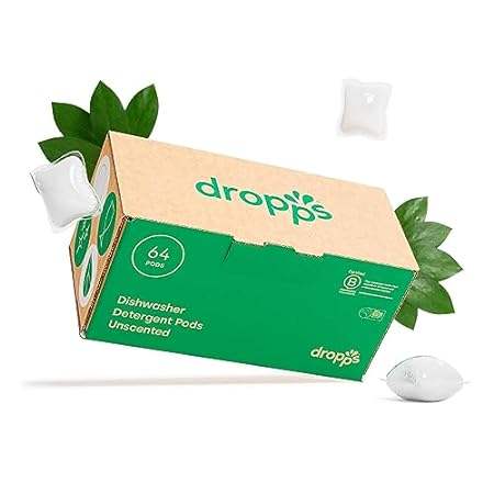 Dropps Dishwasher Detergent Pods: Unscented | 64 Count |