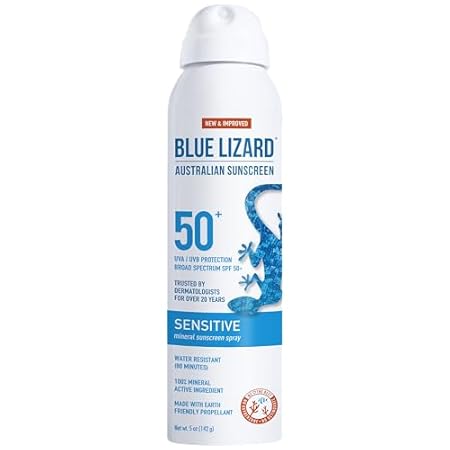 Blue Lizard Sensitive Mineral Sunscreen Spray SPF 50+, De