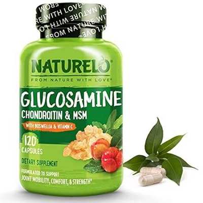 NATURELO Glucosamine Chondroitin MSM with Boswellia  V