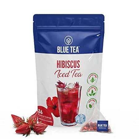 BLUE TEA - Hibiscus Iced Tea (36 Tea Bags) | GIFTS FOR DA