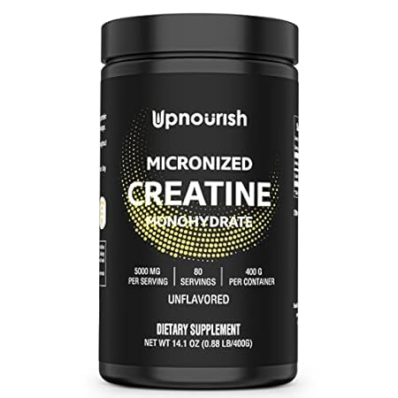 UpNourish Micronized Creatine Monohydrate Powder 400 G -