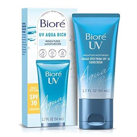 Bioré UV， SPF 30 Japanese Moisturizing Face Sunscreen For