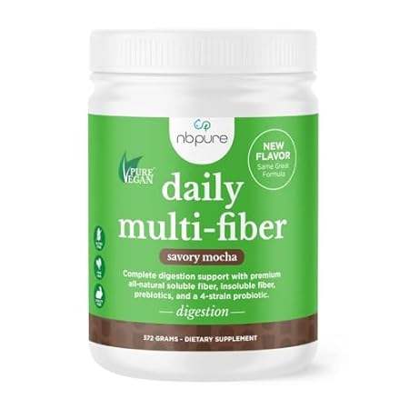 nbpure Daily Fiber Powder Blend for Digestive Health， Cho