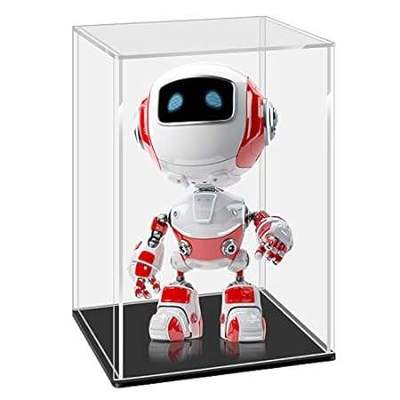 LANSCOERY Clear Acrylic Display Case， Assemble Vertical D