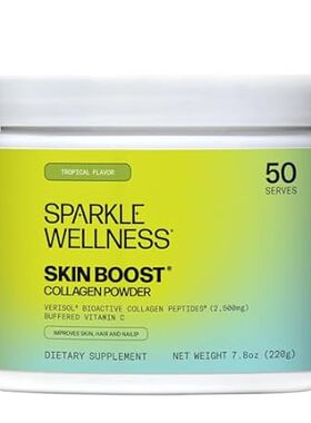 Hydrolyzed Collagen Powder - Sparkle Skin Boost (Tropical