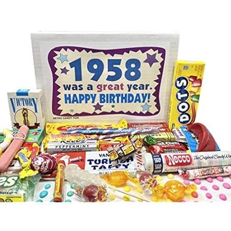 RETRO CANDY YUM ~ 1958 65th Birthday Gift Box Nostalgic C