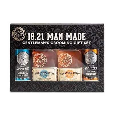 18.21 Man Made Wash And Spirits Spritzer Grooming Gift Se