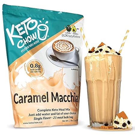 KETO CHOW CARAMEL MACCHIATO - 21 MEAL BAG