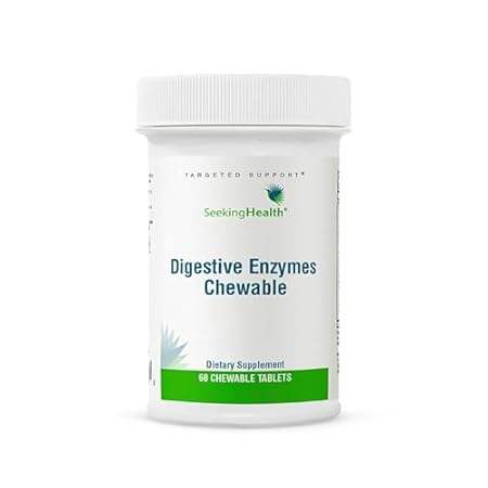 Seeking Health Digestive Enzymes Chewable， Vegan and Vege