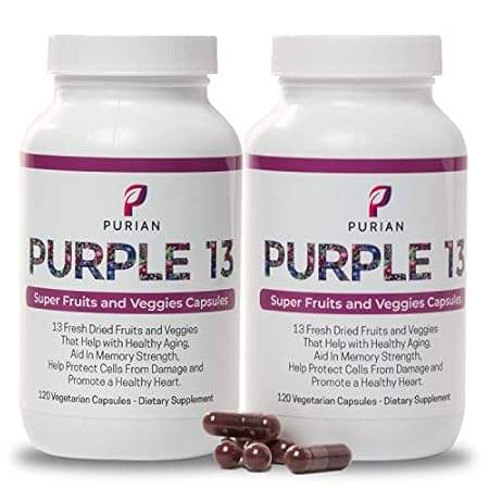 Purple SuperFood Fruit and Veggie Supplement Fresh Dried