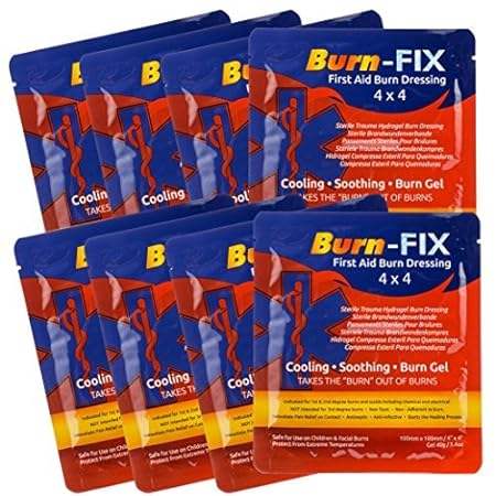 Burn-FIX 4 X 4 First Aid Burn Gel Dressing – Immediate